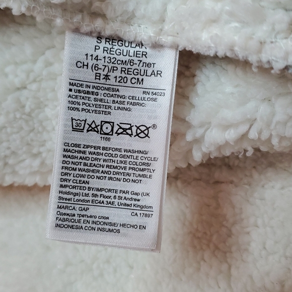 GAP Metallic Faux-Leather & Sherpa Moto Jacket - Picture 7 of 7